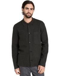 NN07 - Jonas Boiled Wool Shirt Jacket - Lyst