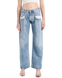 Maison Margiela - Straight Jeans With Contrast Pockets - Lyst