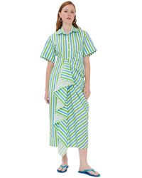 Rosie Assoulin - Gathered Ruffle Shirt Dress - Lyst