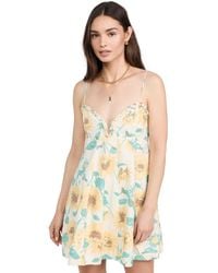 Free People - Free Peope Atura Printed Mini Dre Pae Unfower Combo X - Lyst