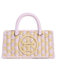 Tory Burch - Ella Hand Crocheted Checkered Top Handle Bag - Lyst