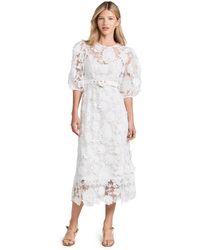 Zimmermann - Halliday Lace Flower Dress - Lyst