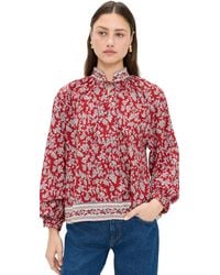 Madewell - Shirred Popover Top - Lyst