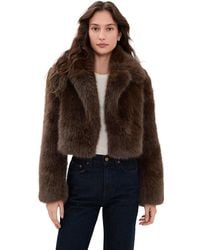 LoveShackFancy - Stroma Faux Fur Jacket - Lyst
