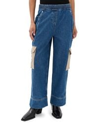 3.1 Phillip Lim - Denim Patchwork Pull On Jeans - Lyst