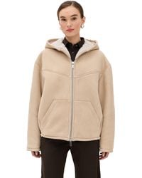 Halfboy - Hoodie Shearling Bomber - Lyst