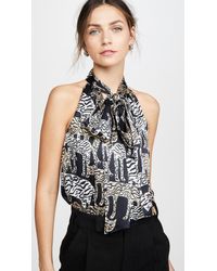 Prabal Gurung Tie Neck Blouse - Black