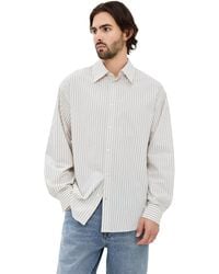 Agolde - Aurel Striped Shirt - Lyst