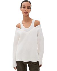 Helmut Lang - Double Layered Wool Sweater - Lyst