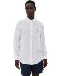 Polo Ralph Lauren - Long Sleeve Linen Shirt - Lyst
