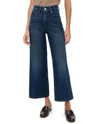 GOOD AMERICAN - Soft Tech Good Waist Palazzo Cropped Jeans - Lyst