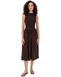 Wayf - May Smocked Midi Dress - Lyst