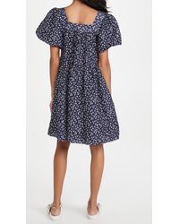 lee mathews zoe puff sleeve dress