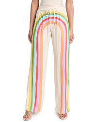 Mira Mikati - Stripe Print Pyjama Style Trousers - Lyst