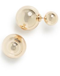 Shashi - Double Ball Earrings - Lyst
