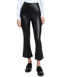 Commando - Faux Leather Cropped Flare Pants - Lyst