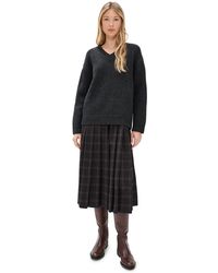 Sea - Monroe Wool Plaid Combo Sweater Dress - Lyst