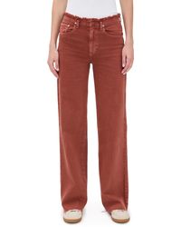Le Jean - Fray Waist Column Jeans - Lyst