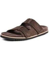 Allen Edmonds - Seagrove Suede Two Strap Sandals - Lyst