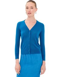 Tibi - Mercerized Wool Shrunken Cardigan - Lyst