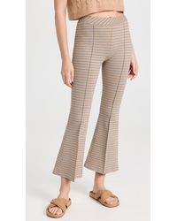 Womens Clothing Trousers Slacks and Chinos Capri and cropped trousers Rosetta Getty Synthetic Pull On Cropped Flare Pant in Grey 