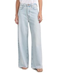 FRAME - Le Low baggy Wide Leg Raw After Jeans - Lyst