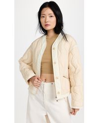 3.1 Phillip Lim Recy Poly Quilted Puffer Jacket - Natural