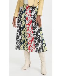 Jason Wu Panelled Mix Print Skirt - Multicolour