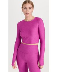 Beyond Yoga - Featherweight Sunrise Cropped Pullover - Lyst