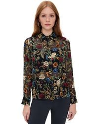 Alice + Olivia - Willa Silk Blouse - Lyst