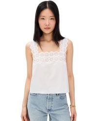 FRAME - The Eyelet Tank - Lyst