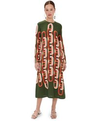 La DoubleJ - Long Sleeve Midi Swing Dress - Lyst