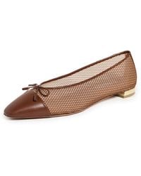 Aquazzura - Gioia Mesh Flats - Lyst