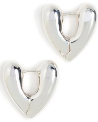 Annika Inez - Small Heart Hoops - Lyst