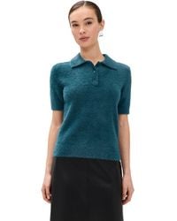 Le Bos - Fuzzy Short Sleeve Polo - Lyst