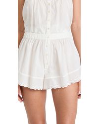 The Great - The Eyelet Tap Shorts - Lyst
