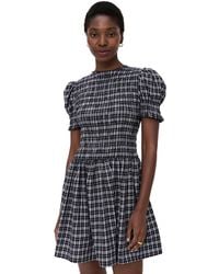 Wayf - Eloise Smocked Short Sleeve Dress - Lyst