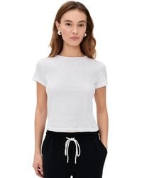 PERFECTWHITETEE - Lisa Recycled Cotton Slim Crew Tee - Lyst