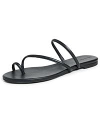 Reformation - Ludo Toe Ring Strappy Flat Sandals - Lyst