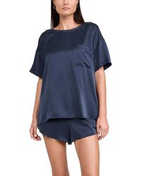 Lunya - Washable Silk Tee Shorts Set - Lyst