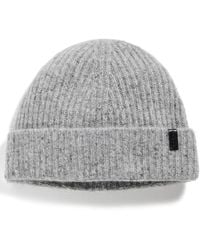 Vince - Cashmere Donegal Rib Knit Hat - Lyst