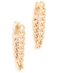 Zoe Chicco - 14k Small Curb Chain huggie Earrings - Lyst