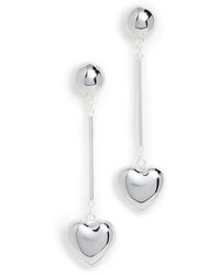 Shashi - Heart Bar Drop Earrings - Lyst
