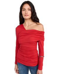 Susana Monaco - Carryover One Shoulder Off Shoulder Top 8 - Lyst
