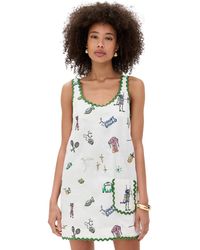 ALÉMAIS - Play Embroidered Mini Dress - Lyst