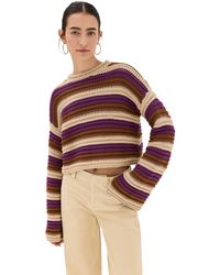 La DoubleJ - A Doube J Crop Sweater Muticoor Avorio - Lyst
