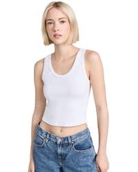 PERFECTWHITETEE - Blondie Structured Rib Bra Friendly Tank - Lyst