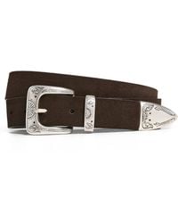 Anderson's - Narrow Casual Suede Belt - Lyst