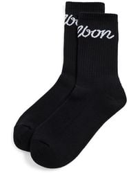 Malbon - Bon Script Crew Socks - Lyst