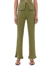 Le Bos - Ribbed Flare Pants - Lyst